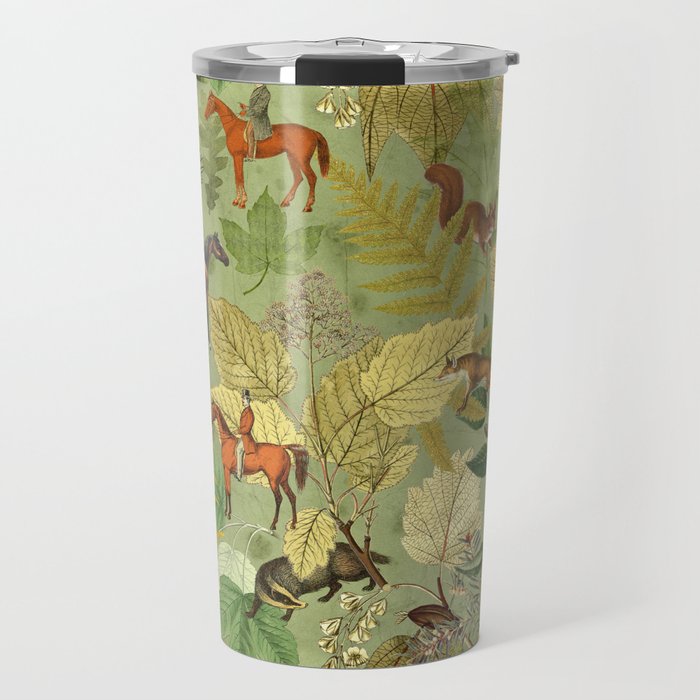 Horseback Riding In The Woods Travel Mug Gallery Image 1