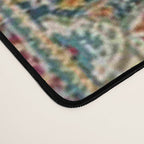 Antique oriental blue and orange carpet Desk Mat Gallery Image 4