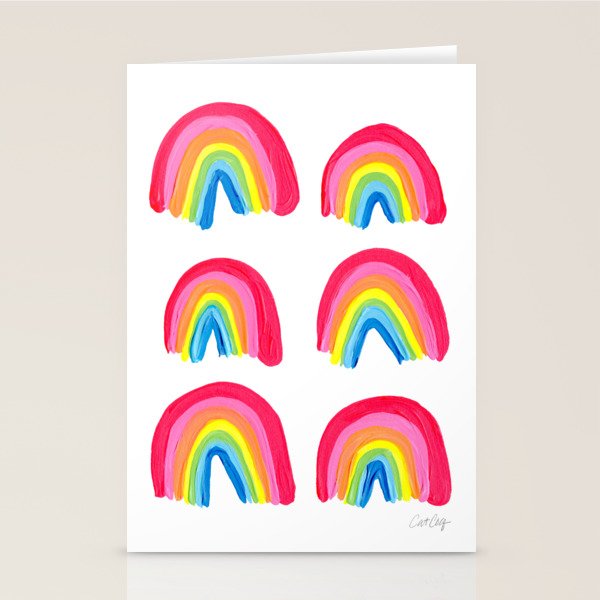 Rainbow Collection â Classic Palette Stationery Card Gallery Image 1