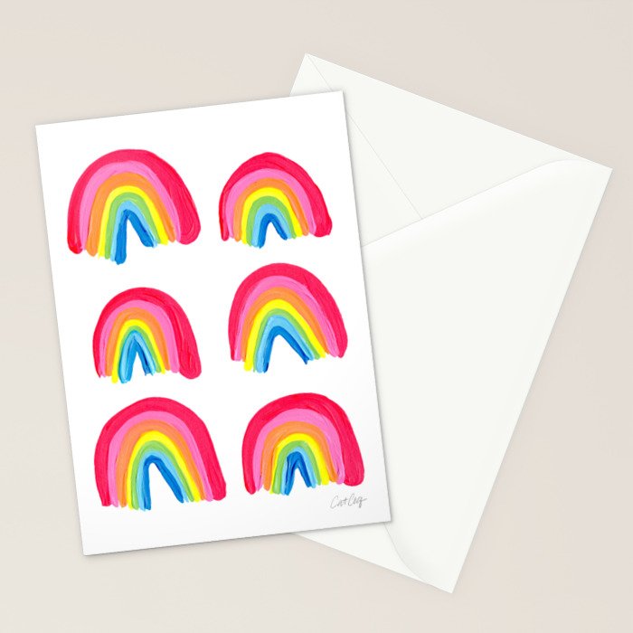 Rainbow Collection â Classic Palette Stationery Card Gallery Image 2