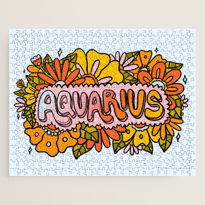 Aquarius Flowers Jigsaw Puzzle