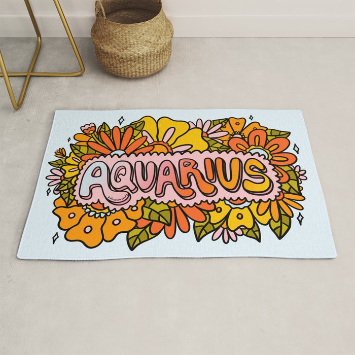 Aquarius Flowers Rug Gallery Image 1