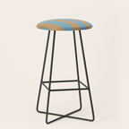 Sky Blue Taffy Stripes Stool Gallery Image 1