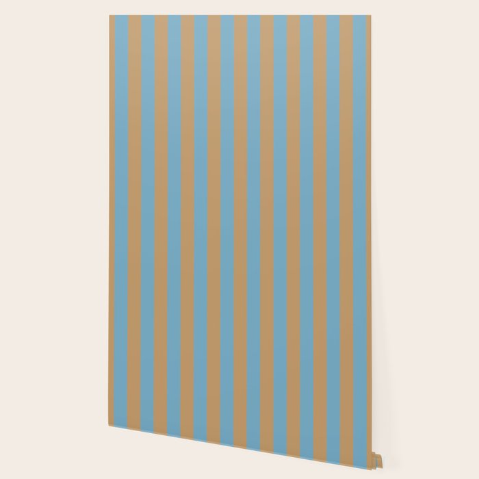 Sky Blue Taffy Stripes Wallpaper Gallery Image 2