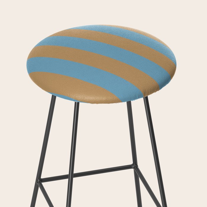 Sky Blue Taffy Stripes Stool Gallery Image 2