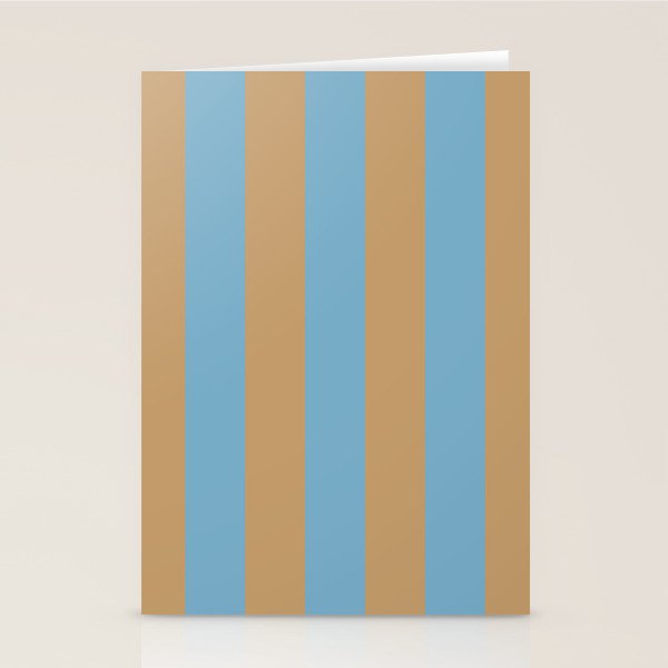 Sky Blue Taffy Stripes Stationery Card Gallery Image 2
