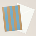 Sky Blue Taffy Stripes Stationery Card Gallery Image 2