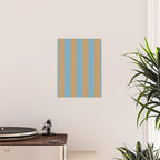 Sky Blue Taffy Stripes Poster Gallery Image 2