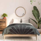 Retro Daisy Abstract IX Earthy Green Bold Floral Comforter Gallery Image 3