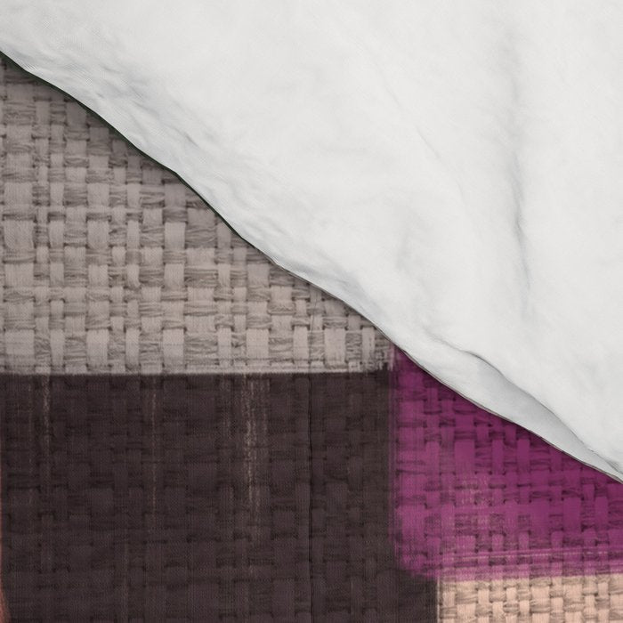 Woven Color Blocks - Modern Craft Texture Comforter Gallery Image 4
