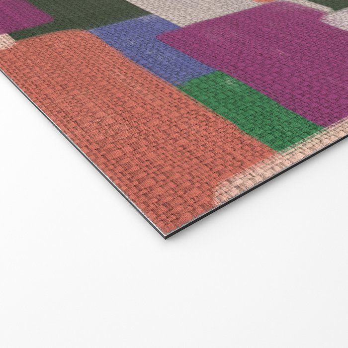 Woven Color Blocks - Modern Craft Texture Welcome Mat Gallery Image 2
