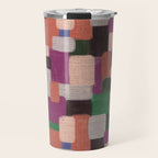 Woven Color Blocks - Modern Craft Texture Travel Mug Gallery Image 1