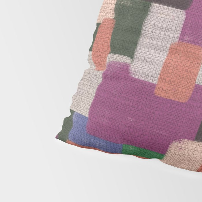Woven Color Blocks - Modern Craft Texture Pillow Sham Gallery Image 4
