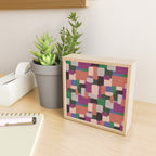 Woven Color Blocks - Modern Craft Texture Mini Art Print Gallery Image 2