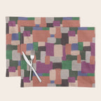 Woven Color Blocks - Modern Craft Texture Placemat Gallery Image 1