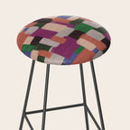 Woven Color Blocks - Modern Craft Texture Stool Gallery Image 2