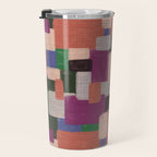 Woven Color Blocks - Modern Craft Texture Travel Mug Gallery Image 3