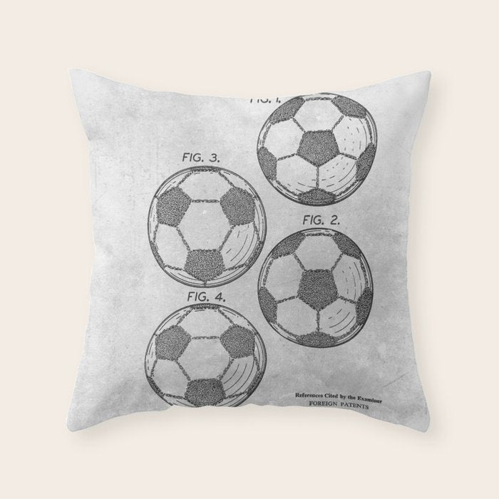 Soccer Ball Throw Pillow Gallery Image 1