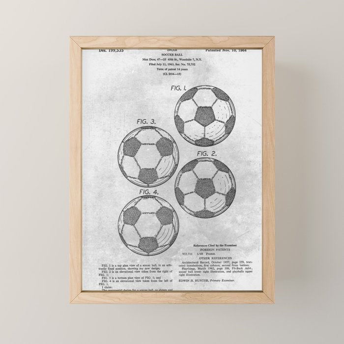 Soccer Ball Mini Art Print Gallery Image 1