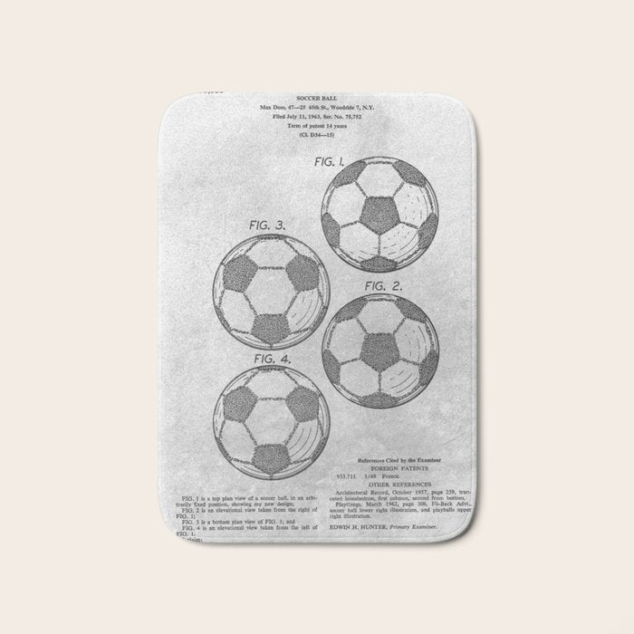 Soccer Ball Bath Mat Gallery Image 1