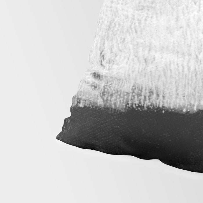 Black and White Textured Abstract Painting "Delve 2" Pillow Sham Gallery Image 4