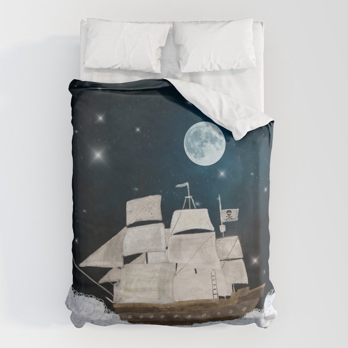 the pirate ghost ship Duvet Cover Gallery Image 6