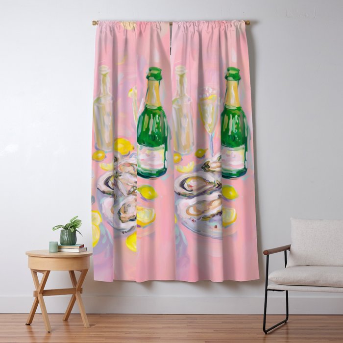 Oysters and Champagne Celebration Window Curtain Gallery Image 5
