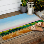 Peaceful Wheat Harvest Evening Outdoor Rug Gallery Image 2