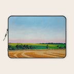 Peaceful Wheat Harvest Evening Laptop Sleeve Gallery Image 1