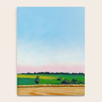 Peaceful Wheat Harvest Evening Notebook Gallery Image 4