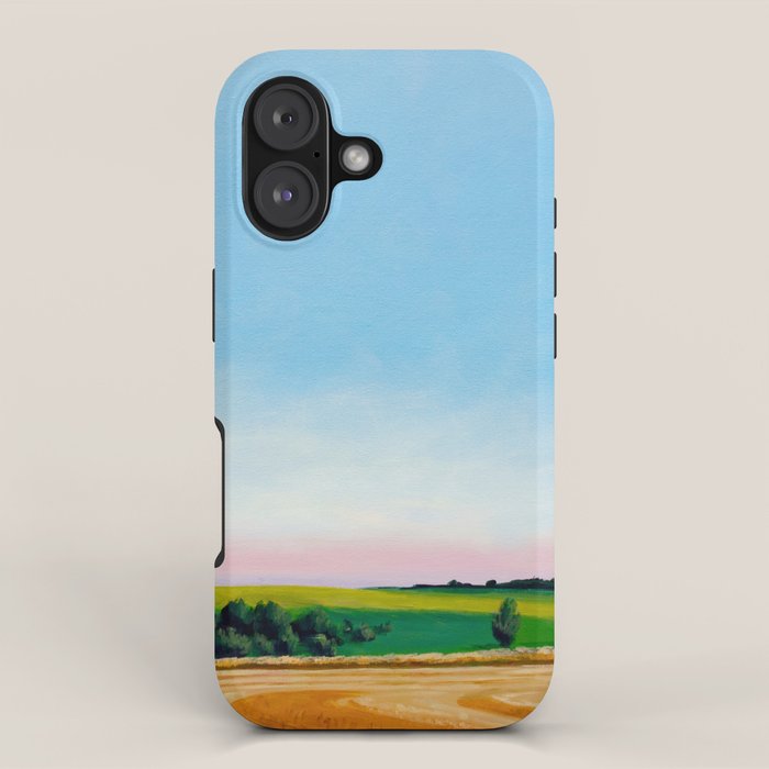 Peaceful Wheat Harvest Evening iPhone Case Gallery Image 1