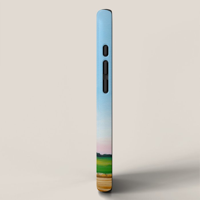 Peaceful Wheat Harvest Evening iPhone Case Gallery Image 2