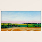 Peaceful Wheat Harvest Evening Desk Mat Gallery Image 3