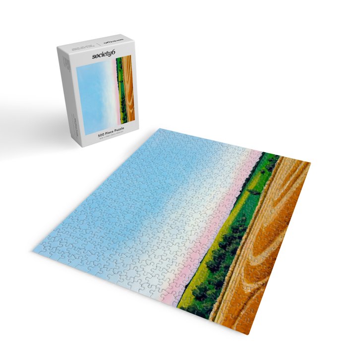 Peaceful Wheat Harvest Evening Jigsaw Puzzle Gallery Image 2