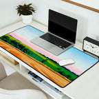 Peaceful Wheat Harvest Evening Desk Mat Gallery Image 2