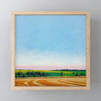 Peaceful Wheat Harvest Evening Mini Art Print Gallery Image 1