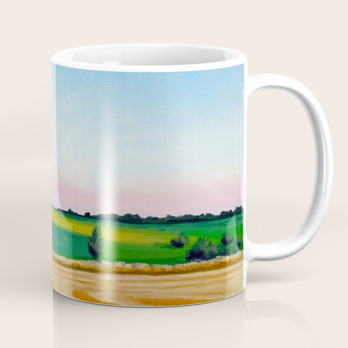 Peaceful Wheat Harvest Evening Coffee Mug Gallery Image 1