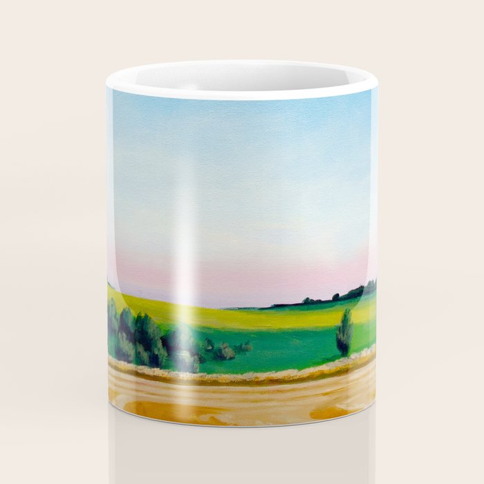 Peaceful Wheat Harvest Evening Coffee Mug Gallery Image 4