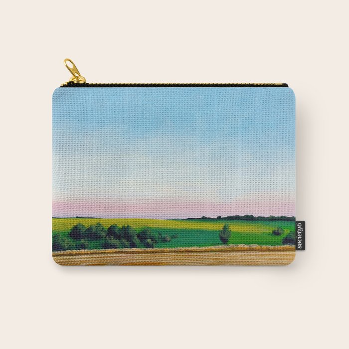 Peaceful Wheat Harvest Evening Carry All Pouch Gallery Image 1