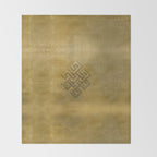 Golden Embossed Endless Knot Throw Blanket Gallery Image 2