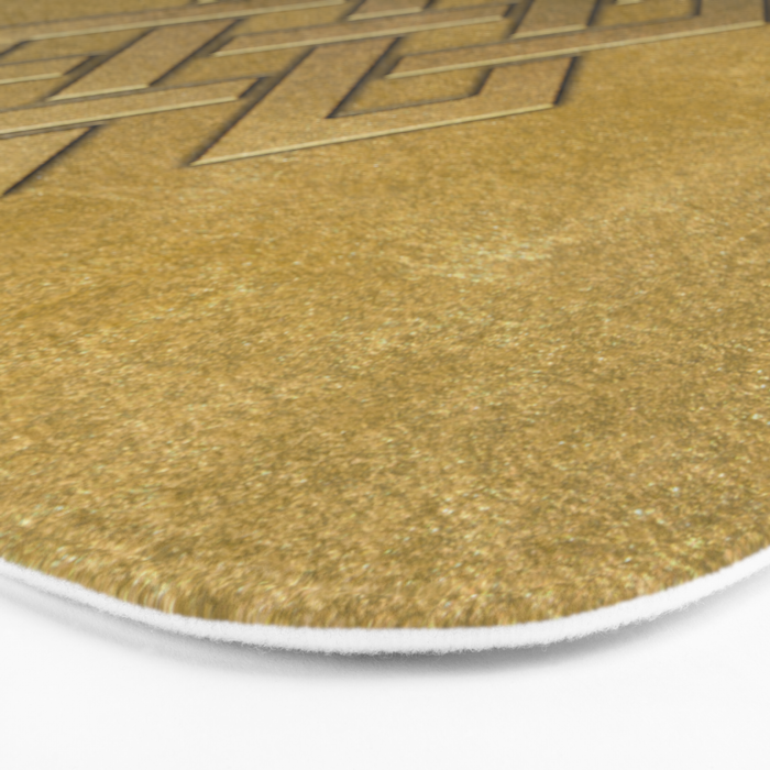 Golden Embossed Endless Knot Bath Mat Gallery Image 3