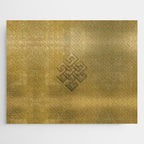 Golden Embossed Endless Knot Jigsaw Puzzle Gallery Image 1