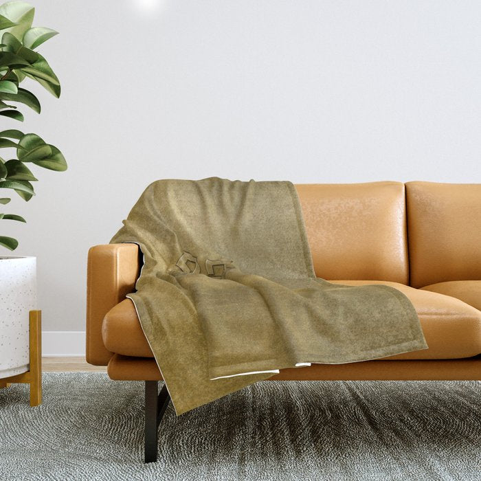 Golden Embossed Endless Knot Throw Blanket Gallery Image 1