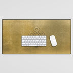 Golden Embossed Endless Knot Desk Mat Gallery Image 1
