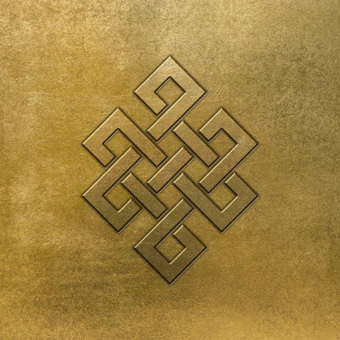 Golden Embossed Endless Knot Coffee Mug Gallery Image 2