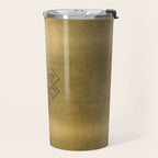 Golden Embossed Endless Knot Travel Mug Gallery Image 2