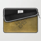 Golden Embossed Endless Knot Laptop Sleeve Gallery Image 2