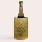 Golden Embossed Endless Knot Wine Chiller Gallery Image 1
