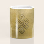 Golden Embossed Endless Knot Coffee Mug Gallery Image 4