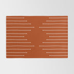 Terracotta geometric pattern Rug Gallery Image 2